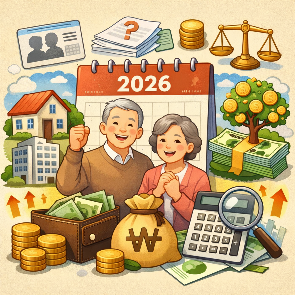 2026년 기초연금 수급자격 총정리|재산기준 모의계산 방법까지 완벽 분석 관련 사진
