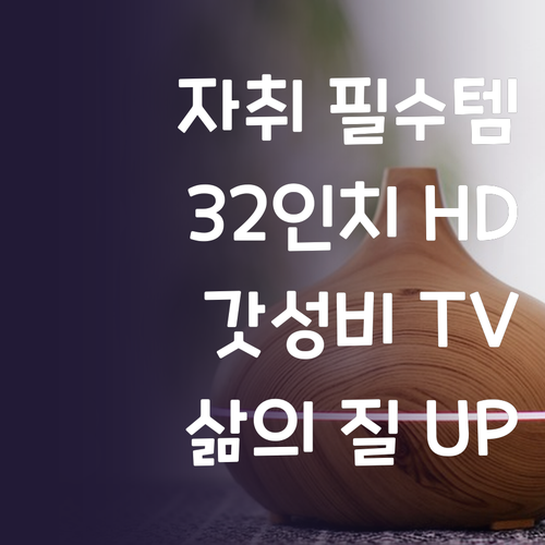 자취 필수템! 티브이지 32인치 HD..