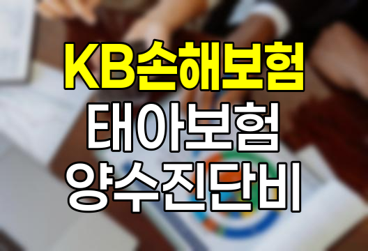 KB손해보험 태아보험, 산모 양수 관련 진단비 보장 특약