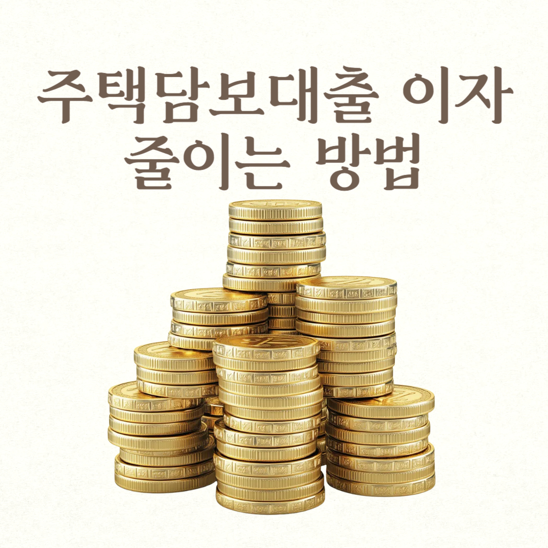 주택담보대출 이자 줄이는 방법