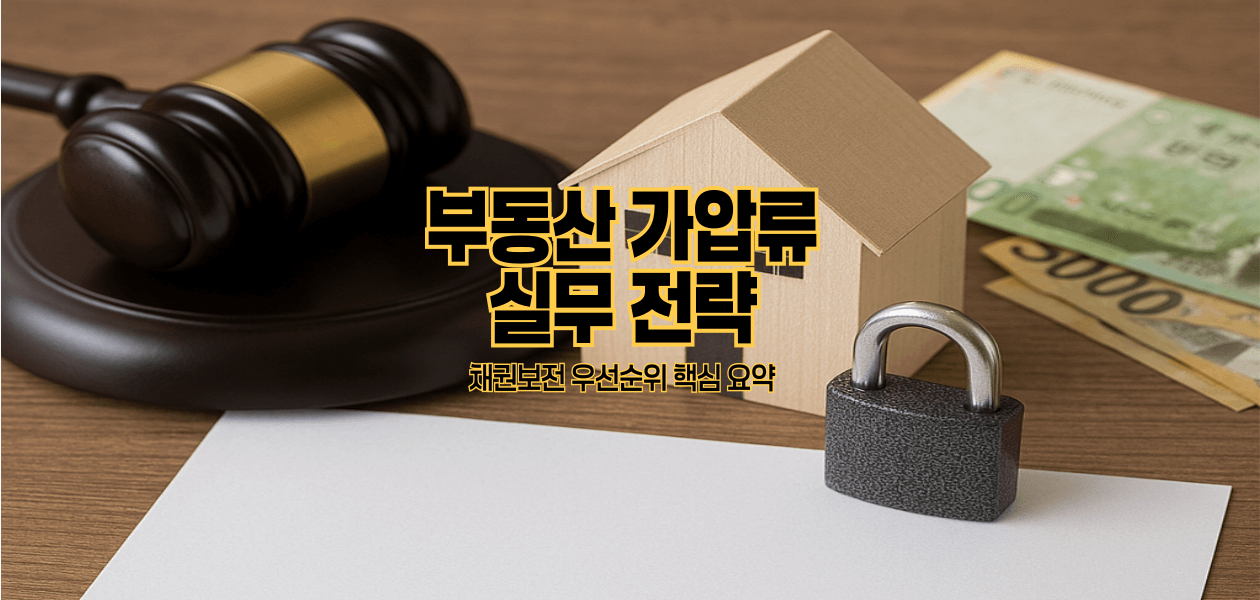 부동산 가압류 실무 전략｜채권보전 우선순위 핵심 요약
