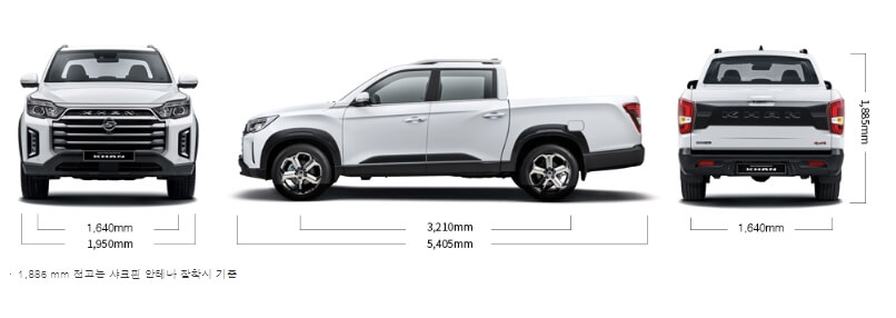 렉스턴 스포츠 칸 차량 제원