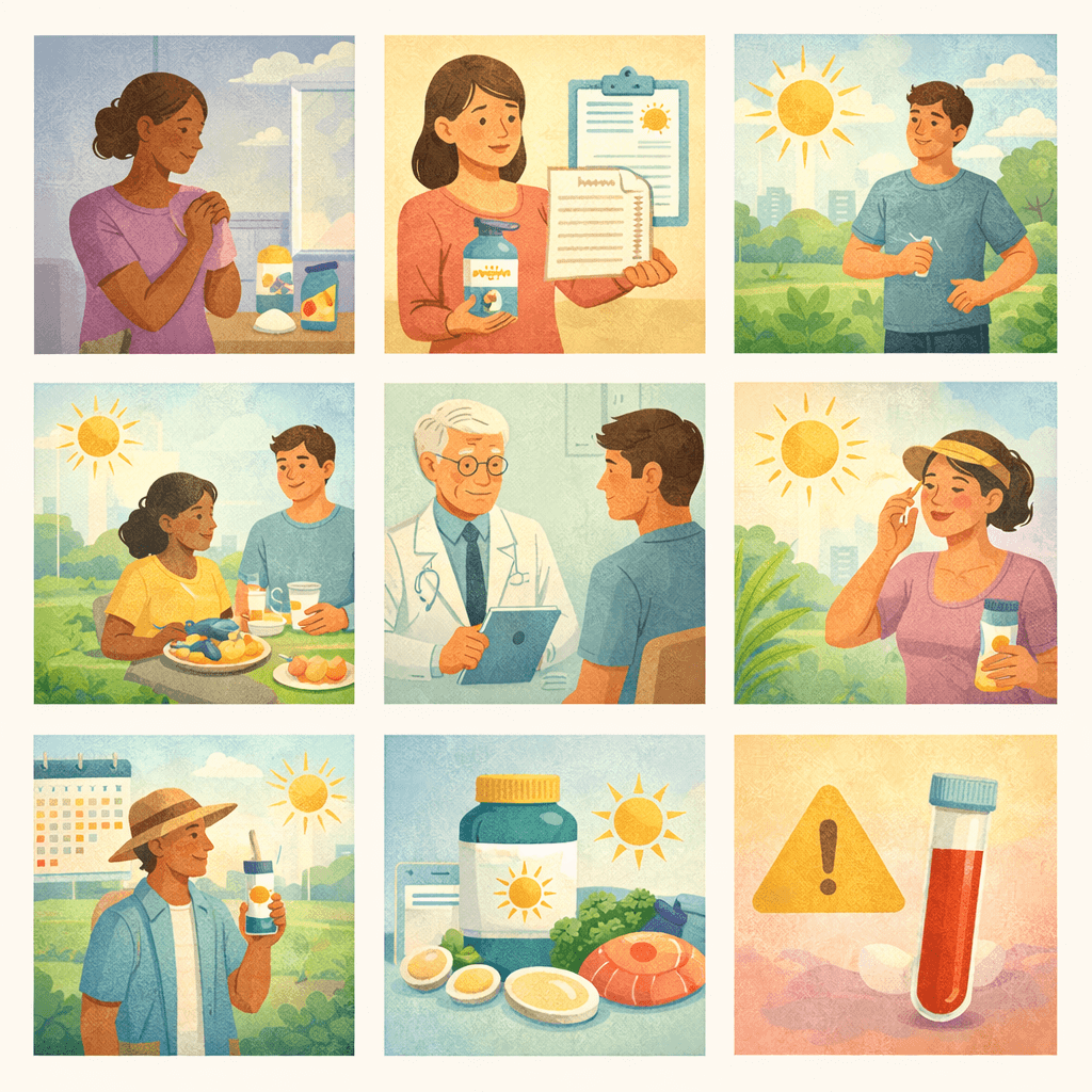 비타민D 생활 전략 관련 이미지