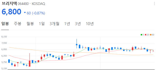 AI관련주-브리지텍