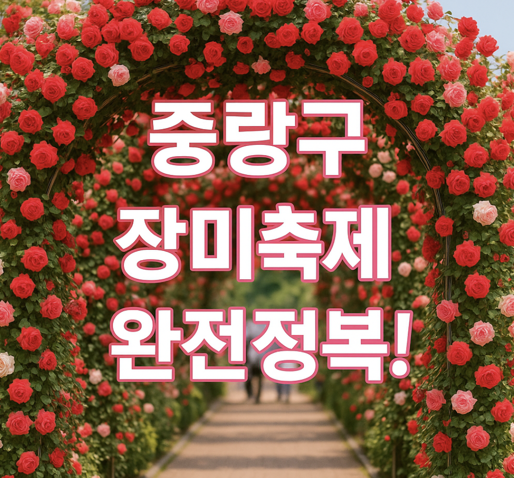 중랑 서울 장미축제 가수라인업, 공연정보, 일정 등 안내