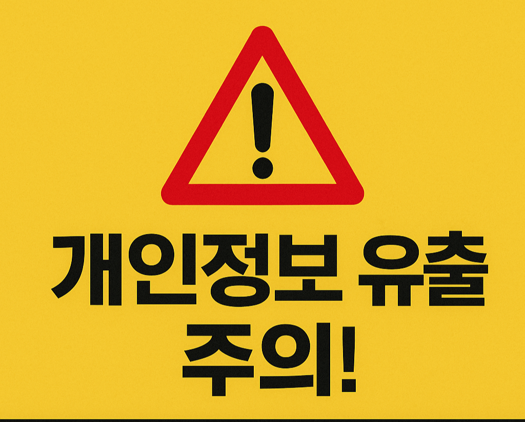 쿠팡 개인정보 유출 주의 문구