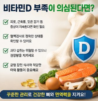 부족이 의심된다면