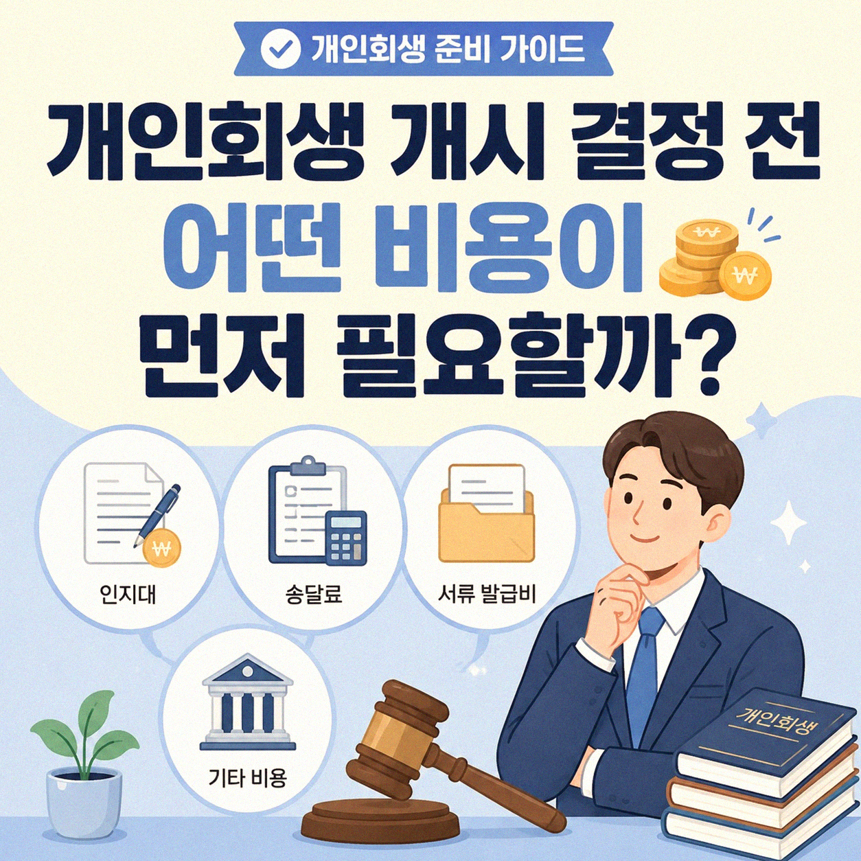 개인회생 절차 시작 전 부담해야 할 비용은 무엇일까