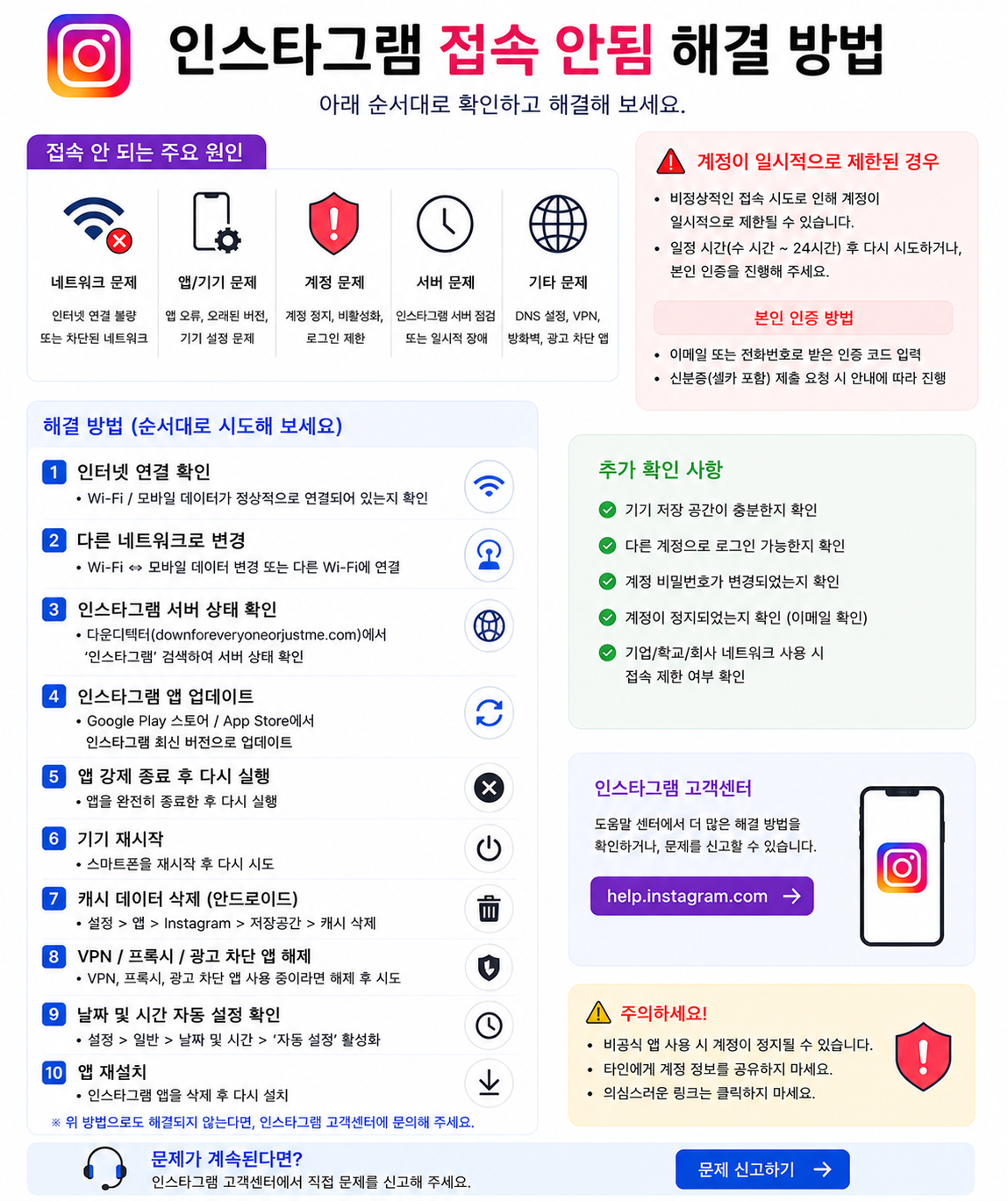인스타그램로그인안됨