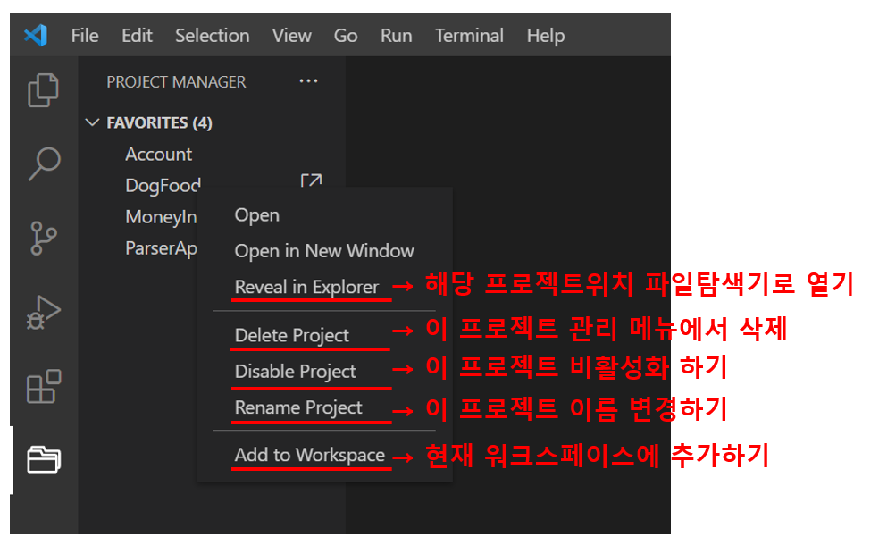 vscode-Project Manager