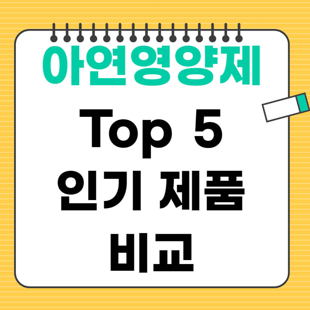 아연 영양제 추천