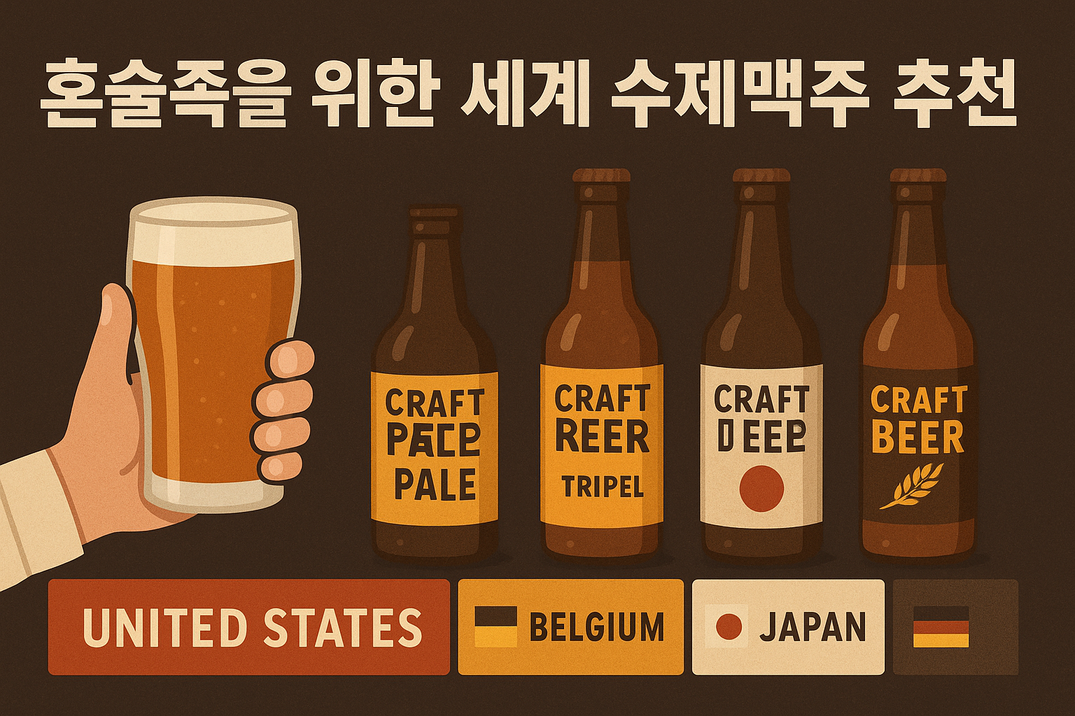 혼술족을 위한 세계 수제맥주 추천 (초보자도 쉽게) 연관 이미지