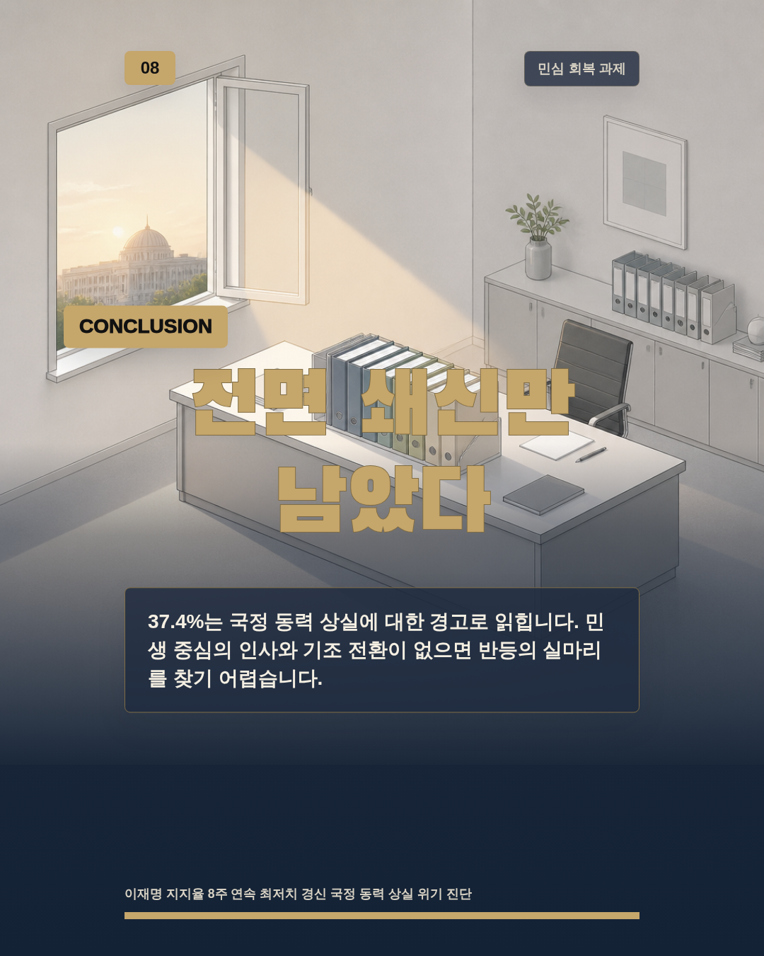 전면 쇄신만 남았다