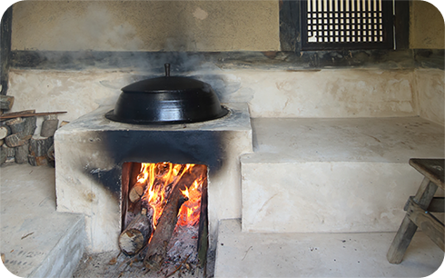  술암제 전통방식의 아궁이 이미지/ 출처: 고창 청농원 