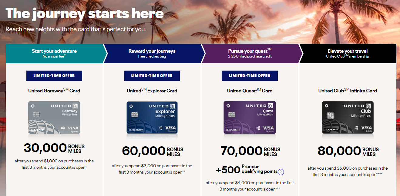 유나이티드 항공사 홈페이지