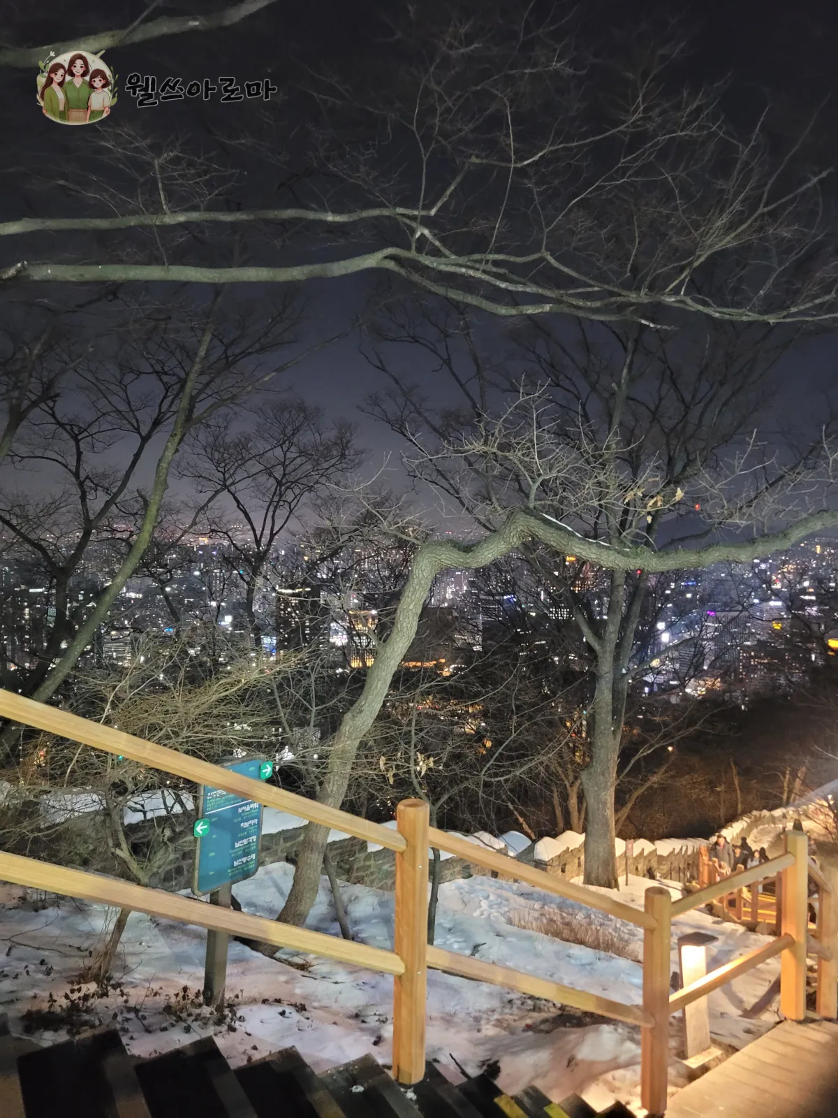 서울남산타워-케이블카-하행선대기-서울야경