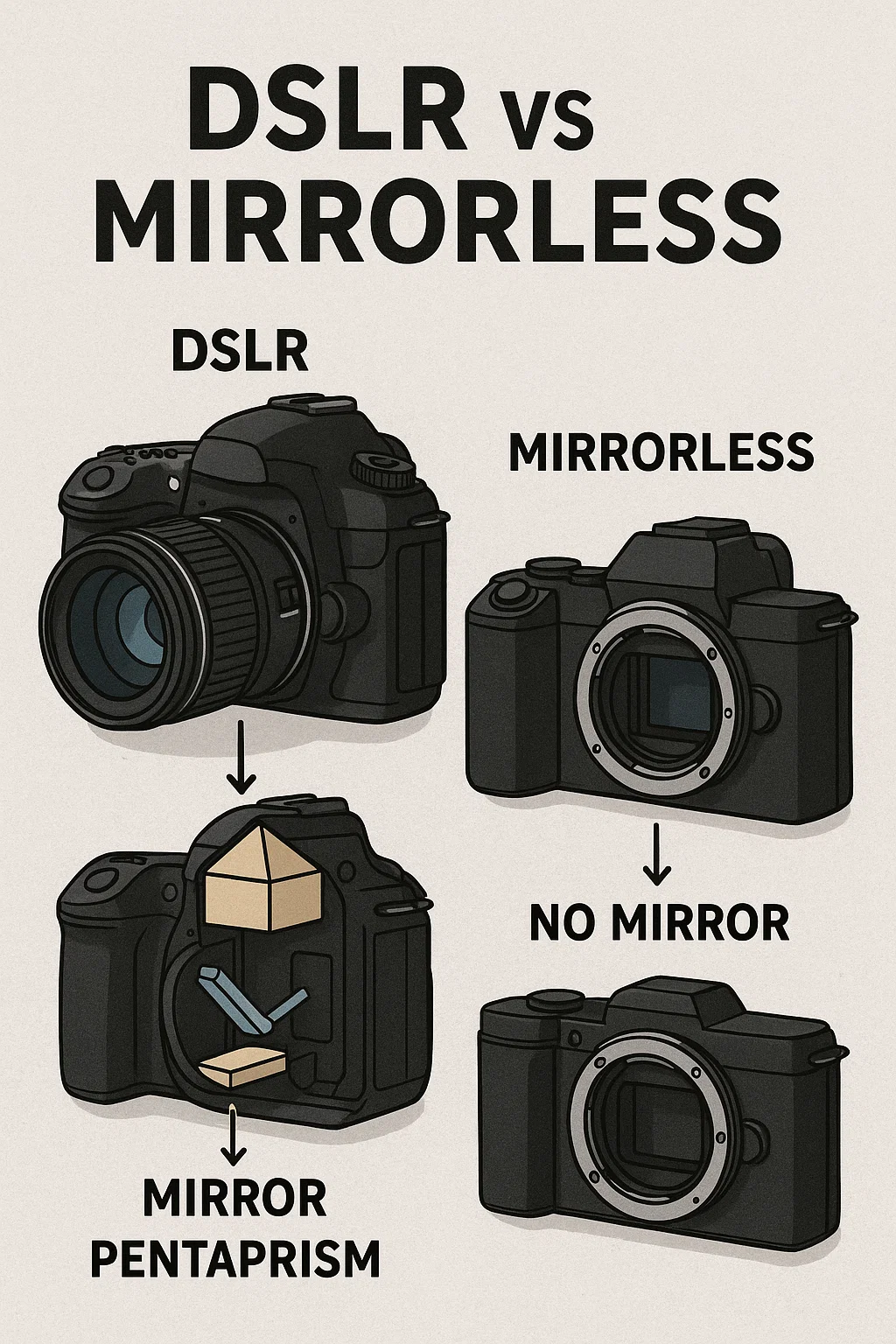 미러리스 vs DSLR