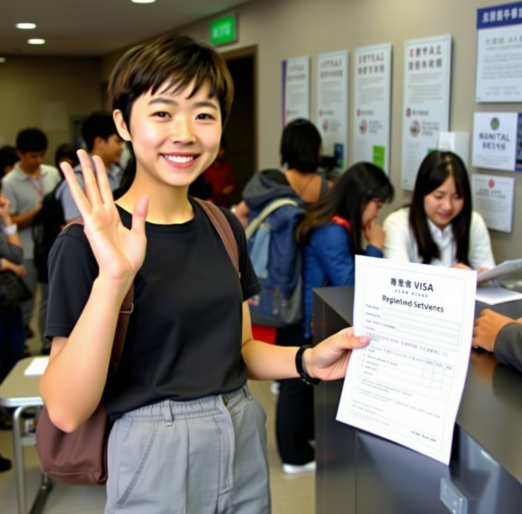 비자 갱신 관련 사진