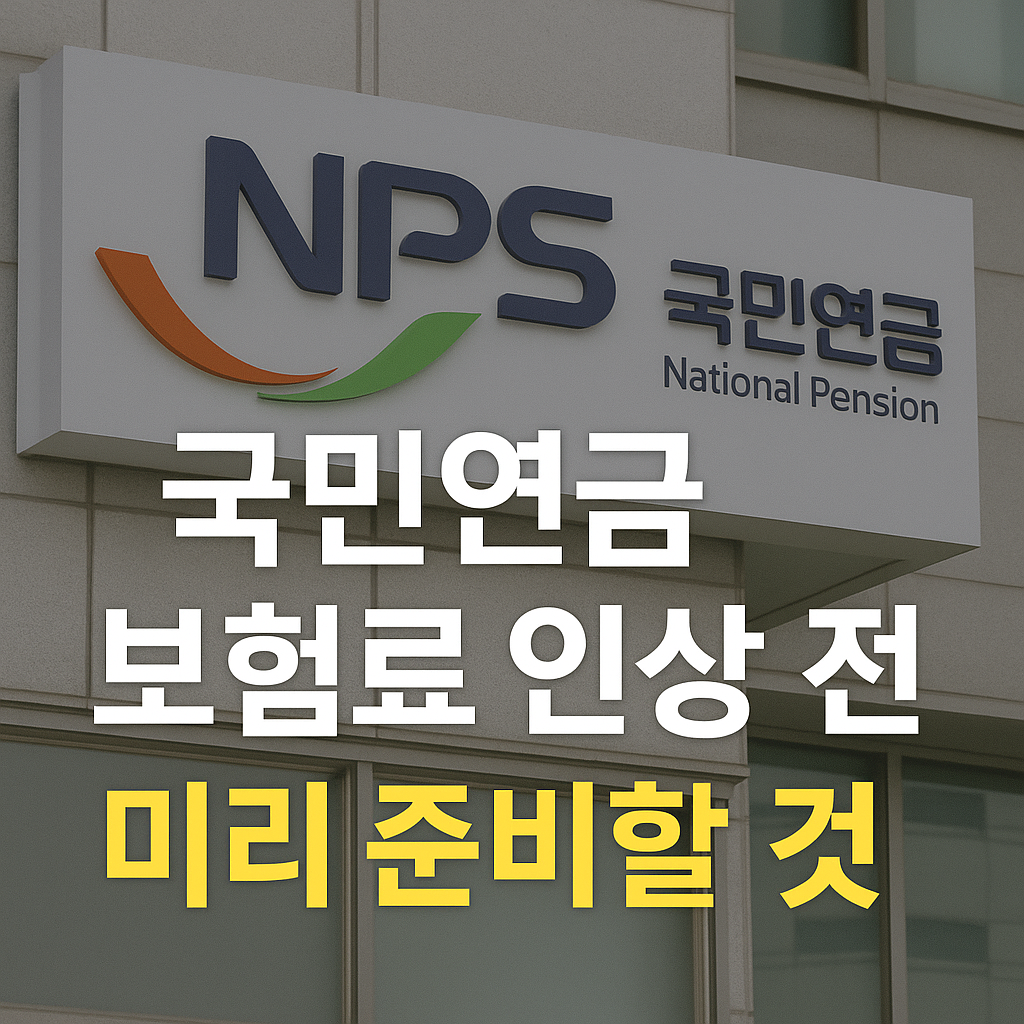 💰 국민연금 보험료 인상 전 미리 준비할 것 (2025년 개편 기준)