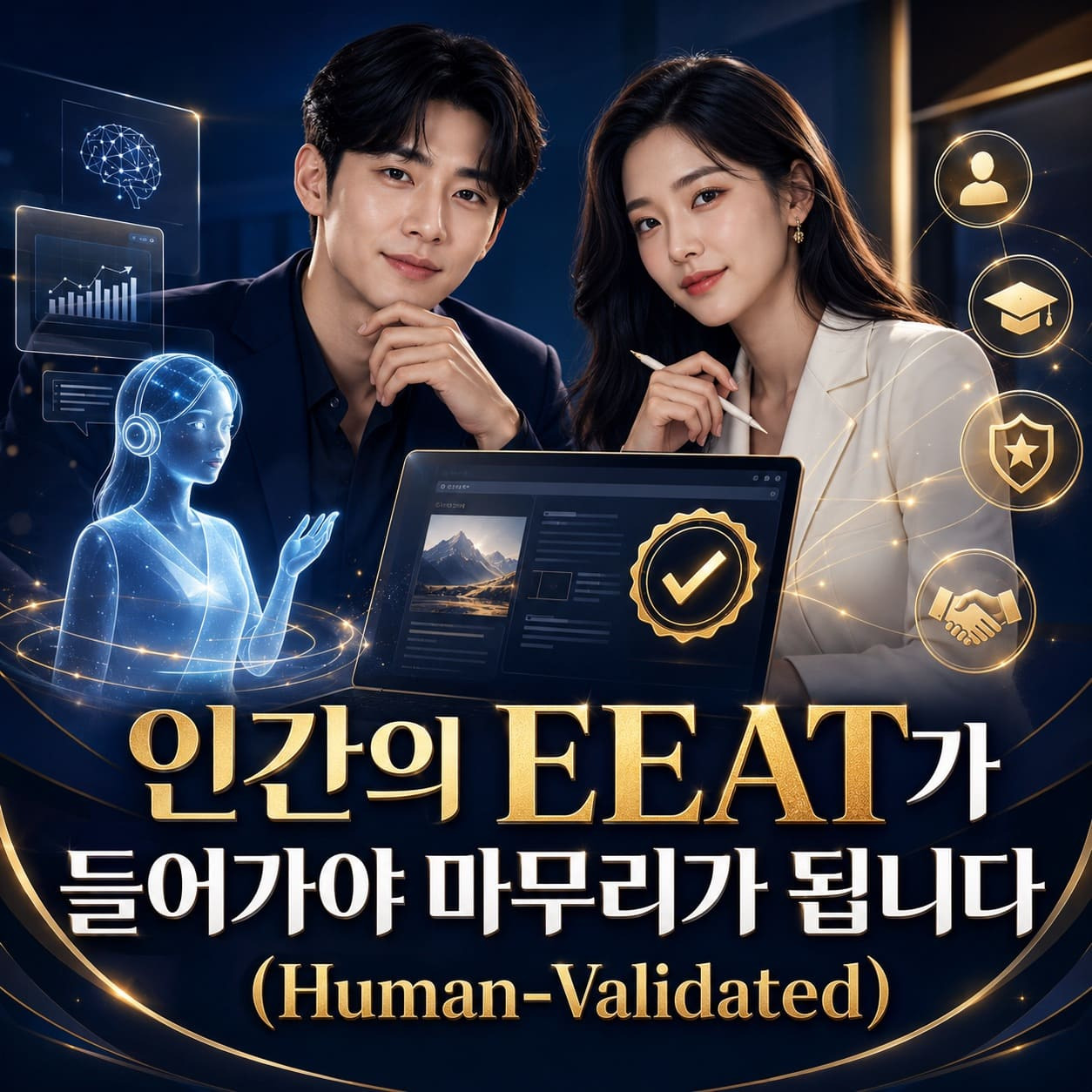 인간의 EEAT가 들어가야 비로소 완성됩니다
