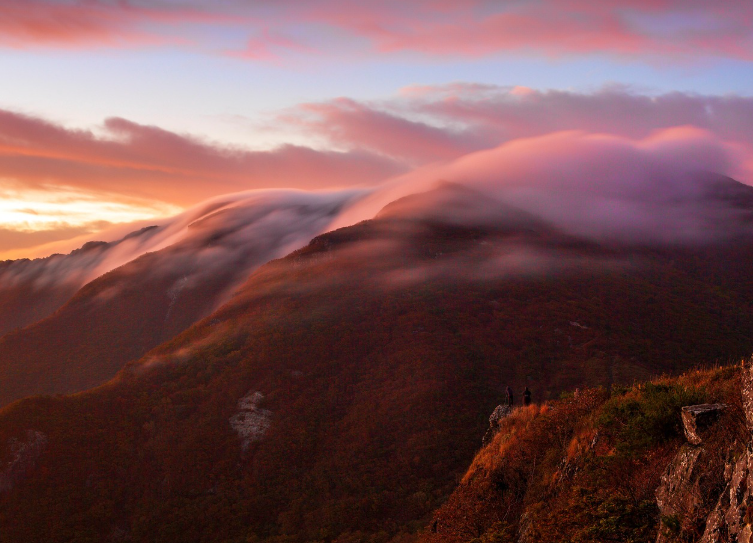 신불산 관련 사진 (노을 운해)