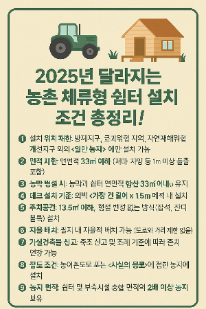 농촌 체류형 쉼터
