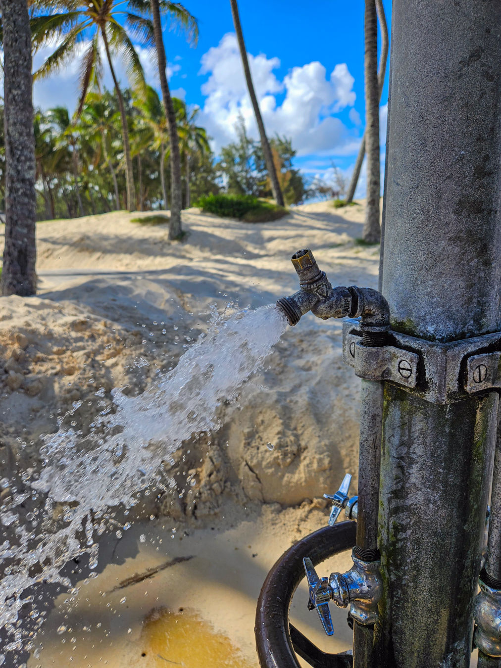카일루아 해변 씻는 곳