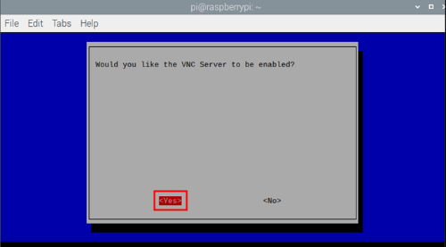 VNC 설정3 - VNC 활성화