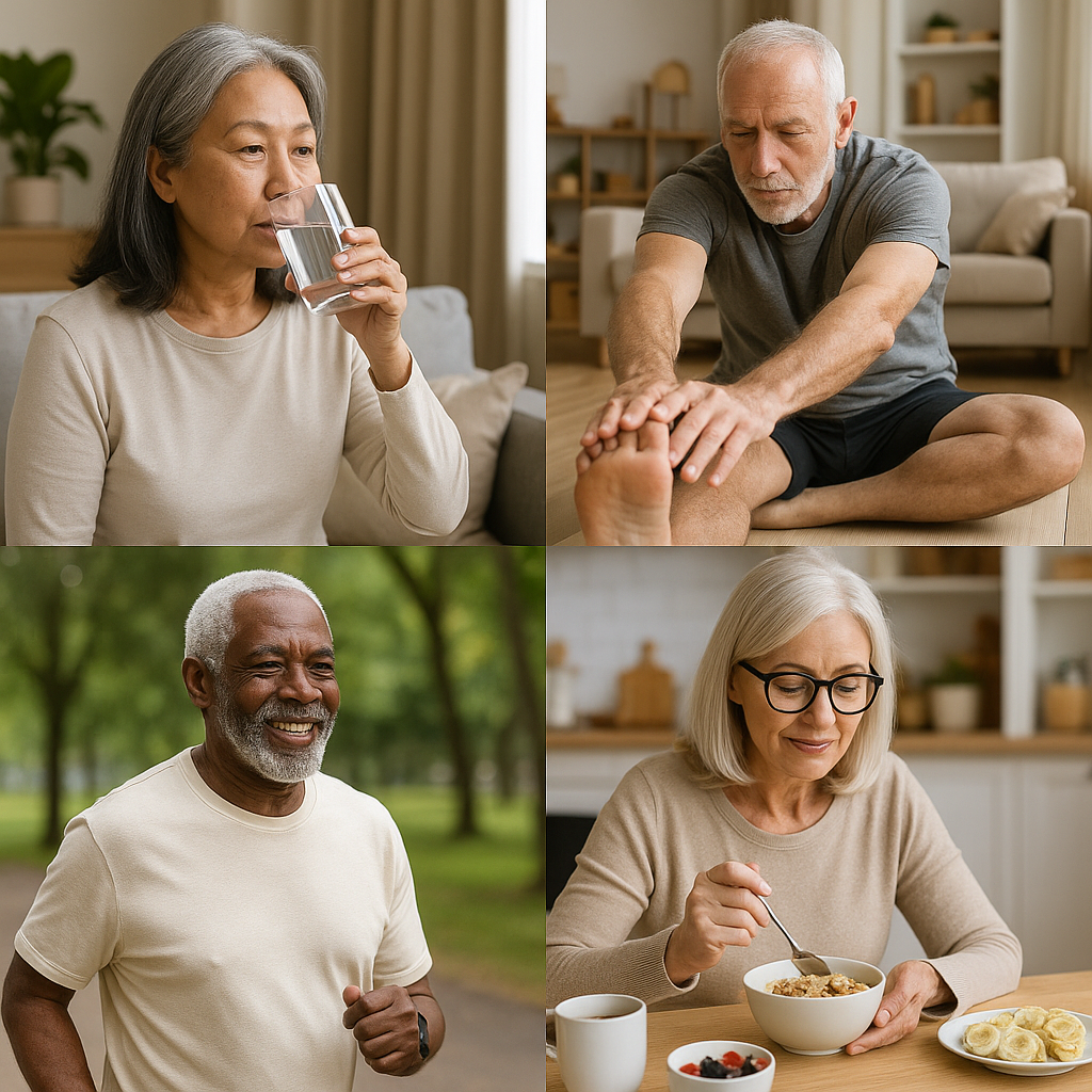 시니어 아침 루틴 이미지