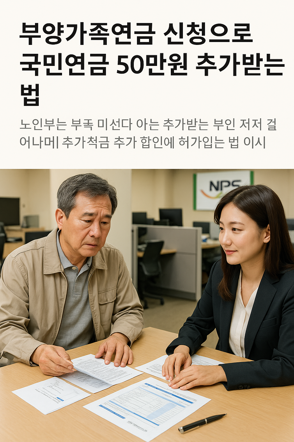 60대 노부모 부양 시 국민연금 더 받는 법, 아직도 모르셨다면 손해입니다!