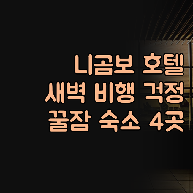 니곰보 공항 호텔, 어디가 좋을까? ..