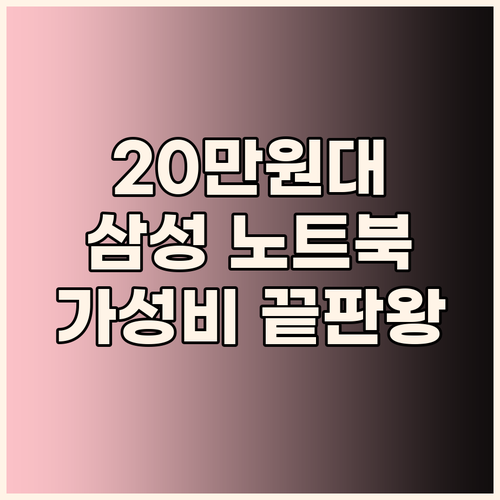 20만원대 삼성 노트북 실화?! 사무..