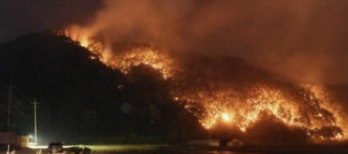 진화발표 후 재발화 한 대구사진