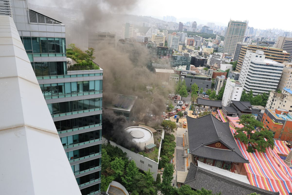 서울 조계사 화재 발생