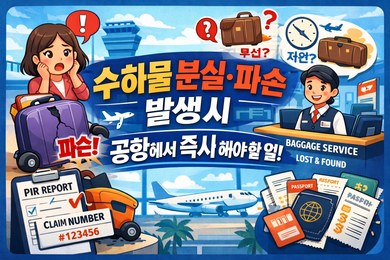 수하물 분실파손 발생 시