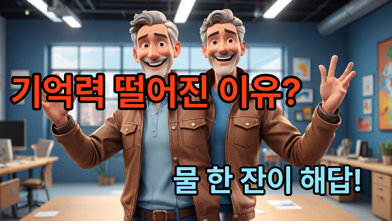물만 잘 마셔도 기억력이 쑥쑥