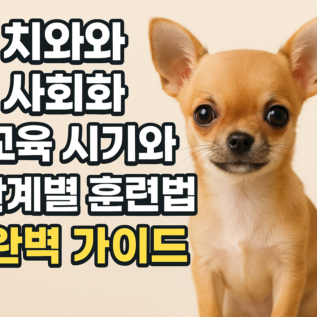 치와와 사회화 교육