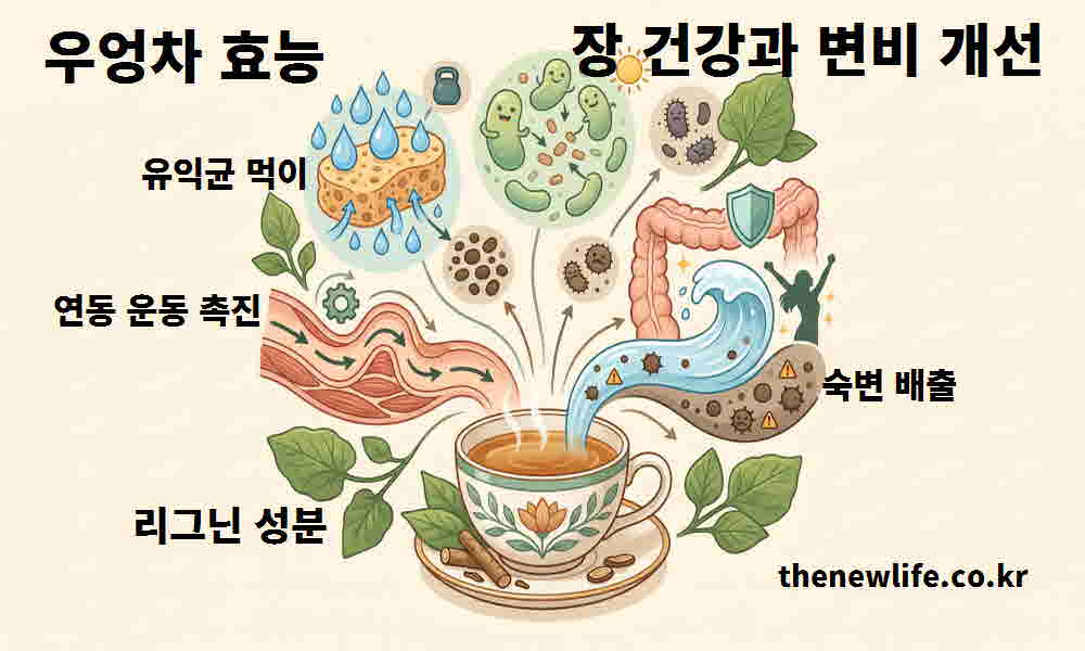우엉차 효능 장 건강 변비 개선