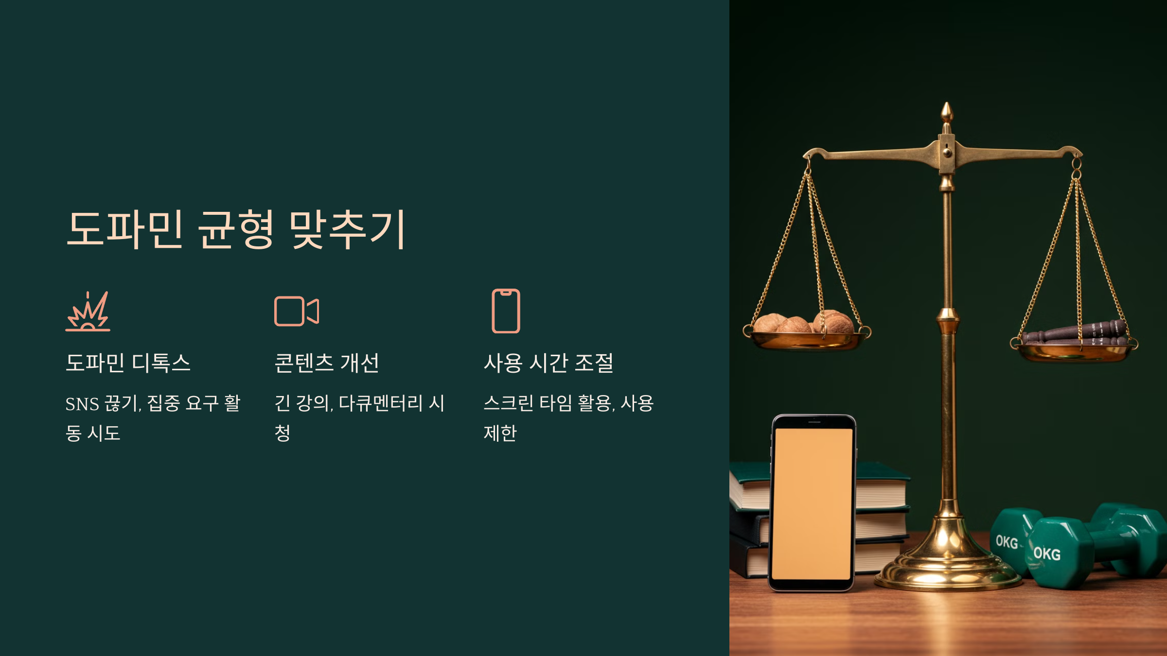 6. 도파민 균형을 맞추는 현실적인 방법