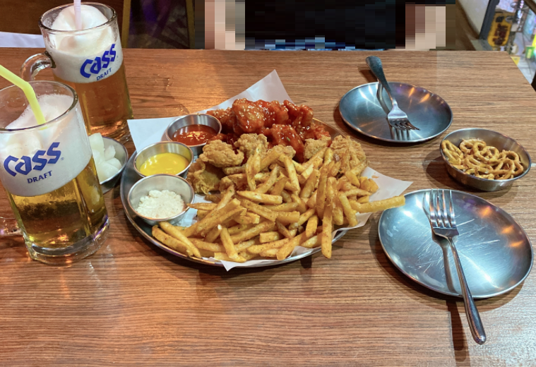 옥상맥주 주문 메뉴