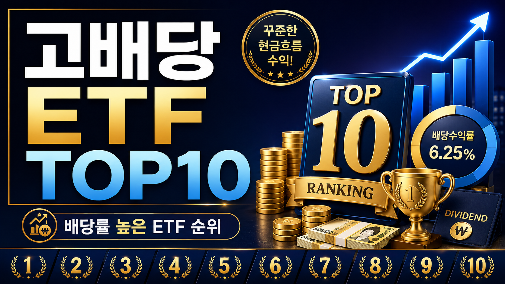 고배당 ETF 순위 TOP10｜배당률 높은 ETF 총정리