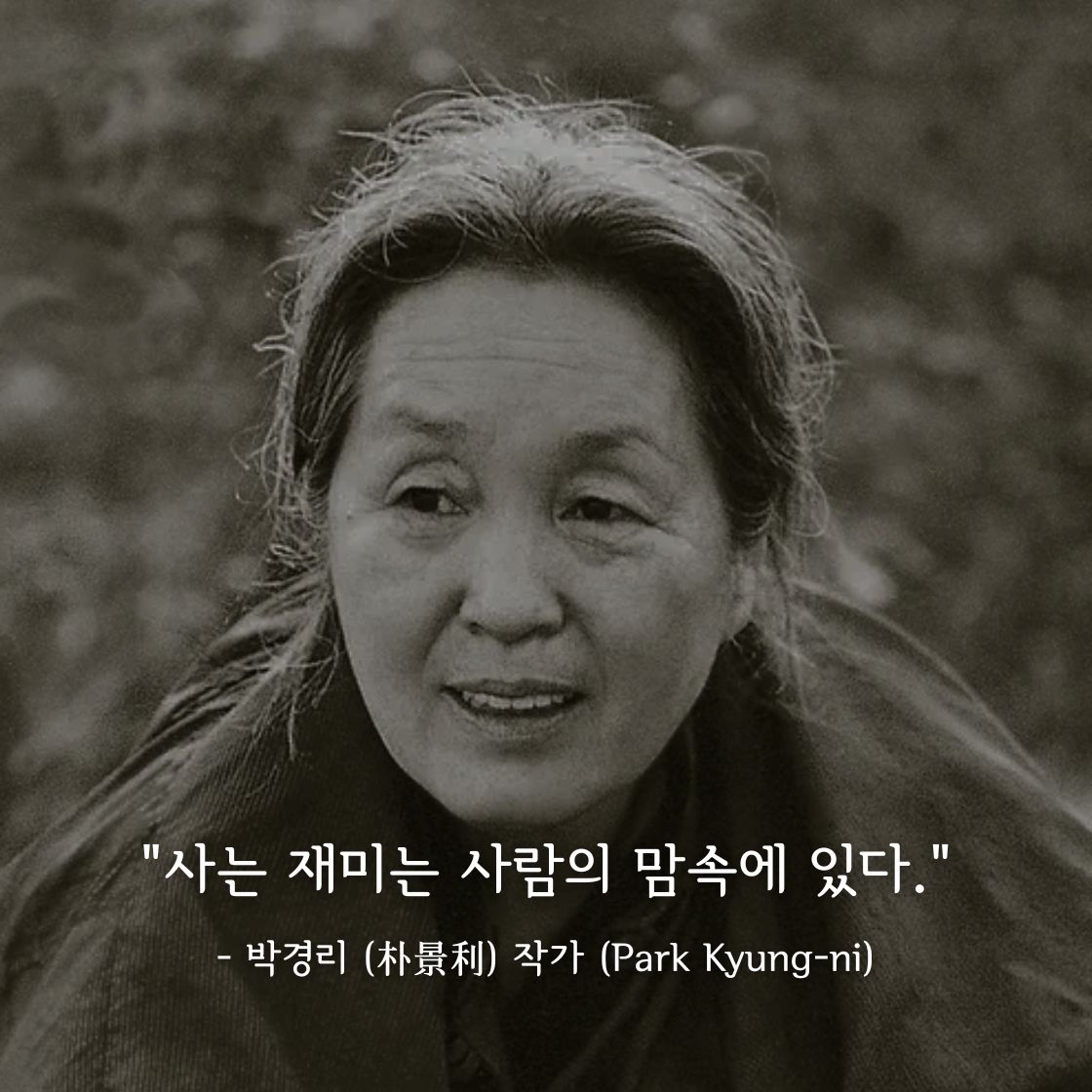 박경리(Park Kyung-ni)작가