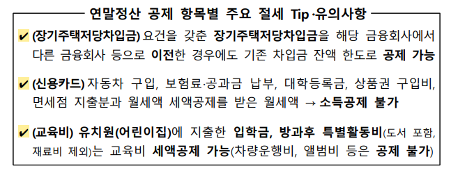 2025 연말정산 미리보기 완벽 활용(출처:국세청)