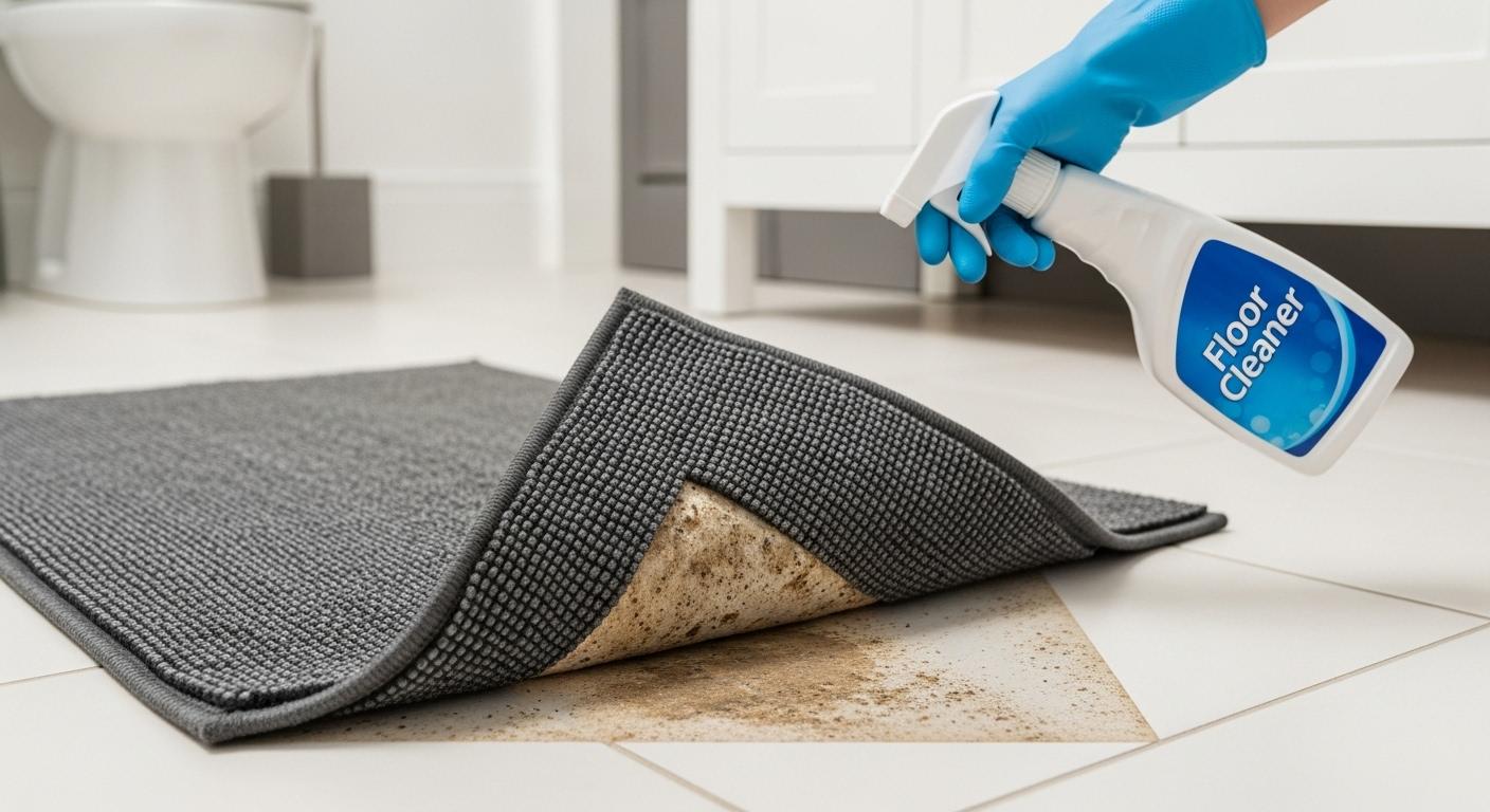 욕실 바닥 매트 청소