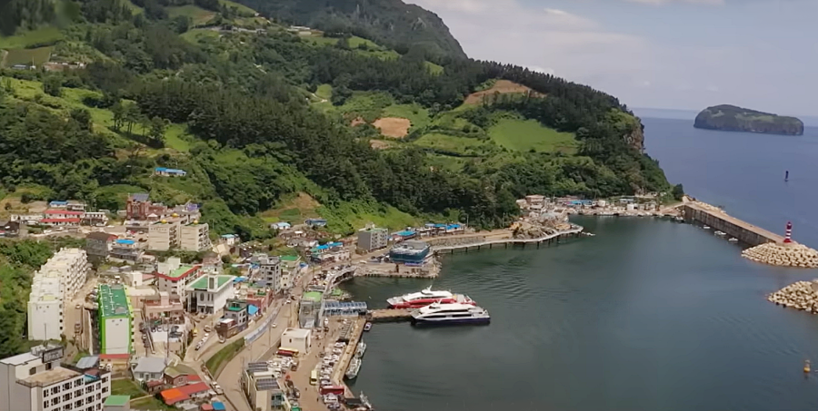 울릉도 선착장 모습