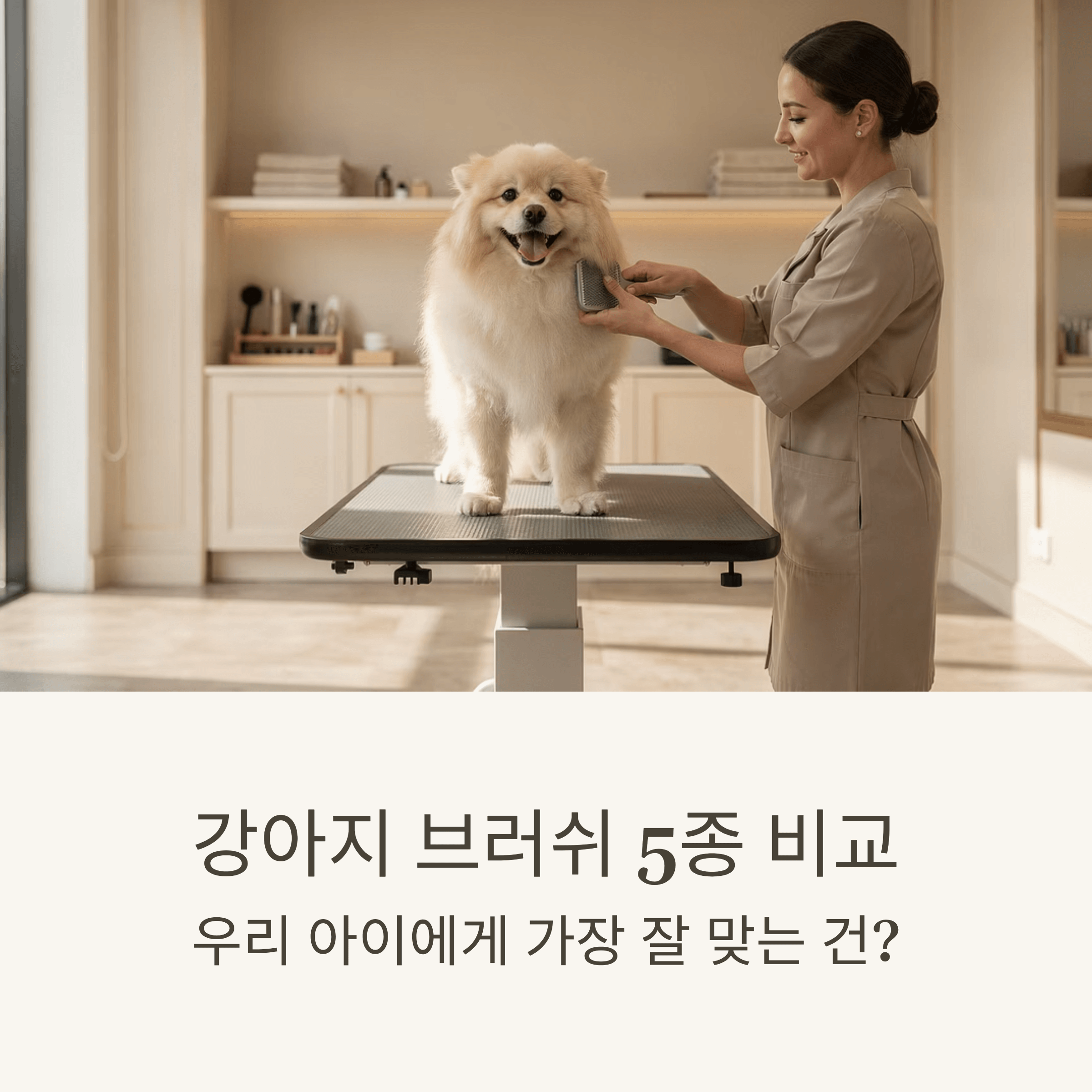 강아지 브러쉬 5종 비교 - 우리 아이에게 가장 잘 맞는 건?