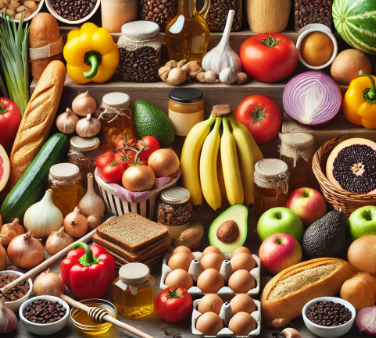 양파,바나나,아보카도,양파,마늘 사진