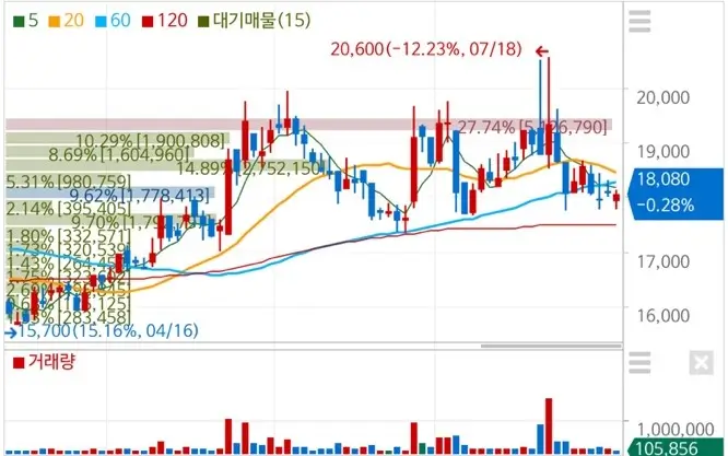 국제약 주가 일봉