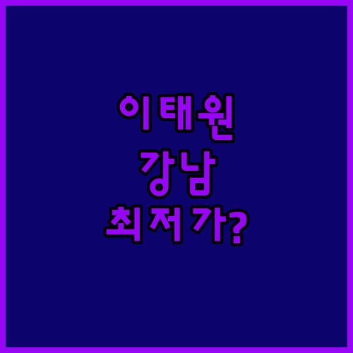 이태원 강남 동대문 호텔 어디가 딱일..
