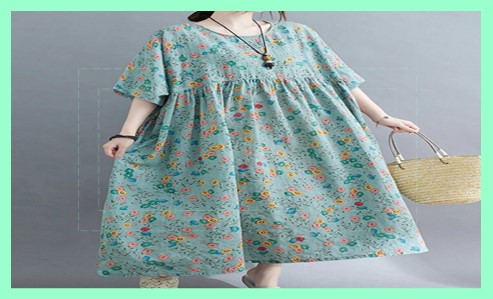 플로럴 패턴 맥시 드레스